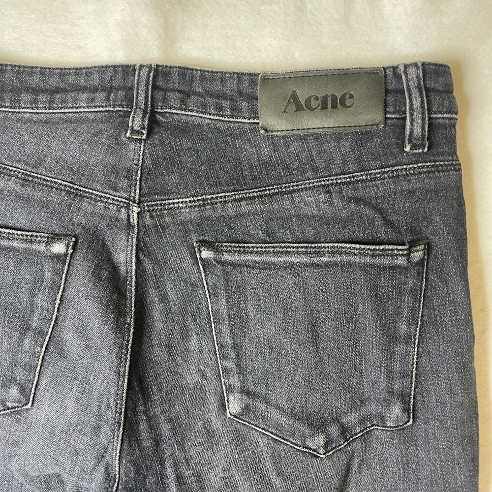 ACNE Studios‎ Snake Smashes Jeans Black Denim Slim Fit Mens 29x32